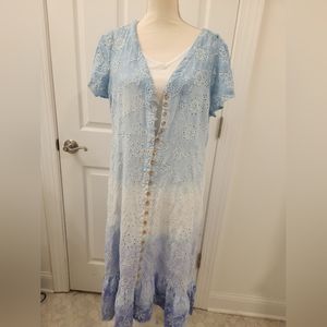 Torrid dress, size 0, custom dyed